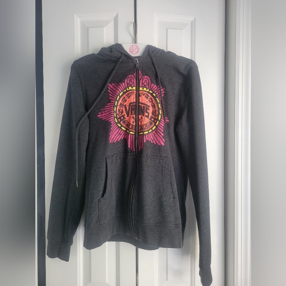 Vans Gray Zip-Up Jacket, Med